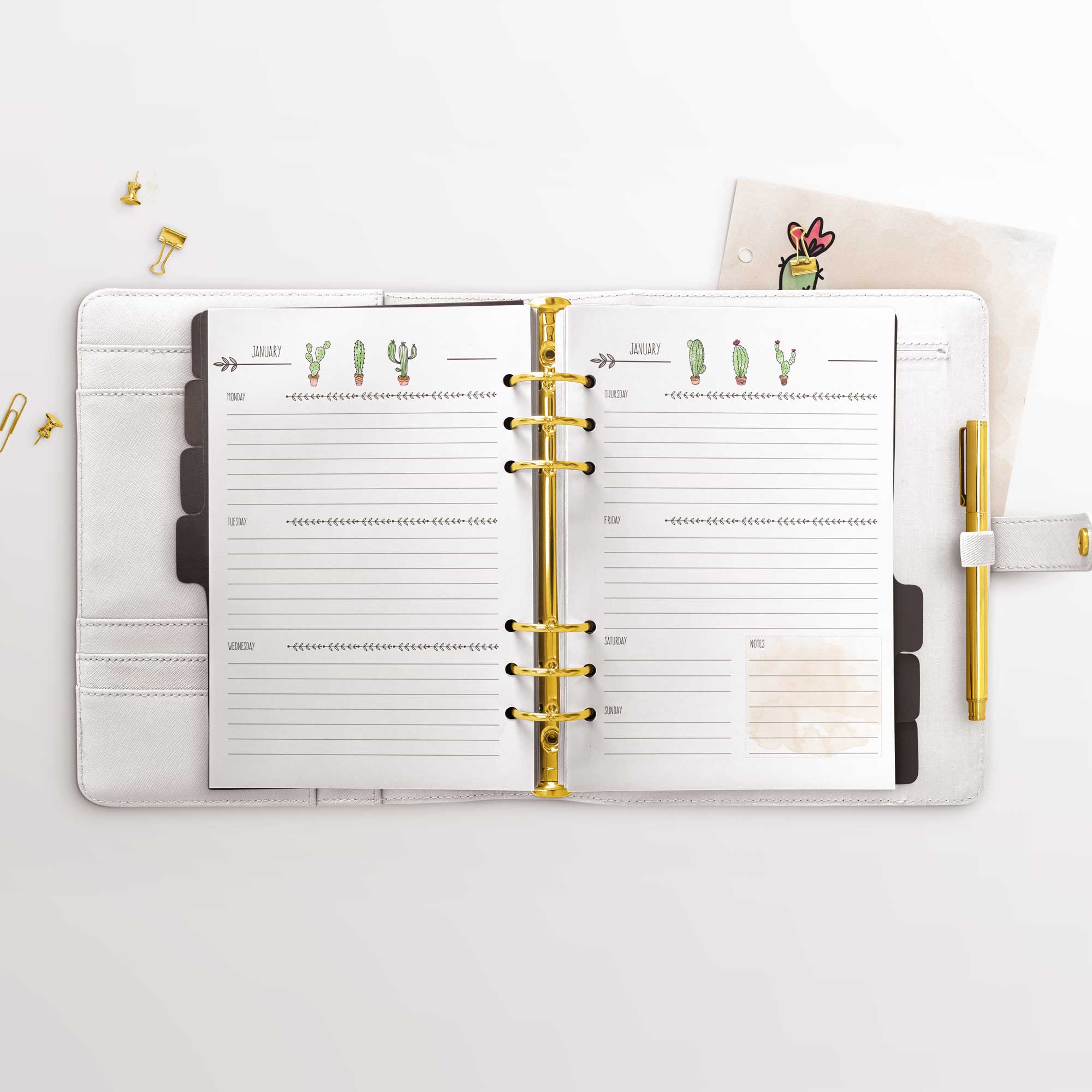 A5 Weekly Undated Planner