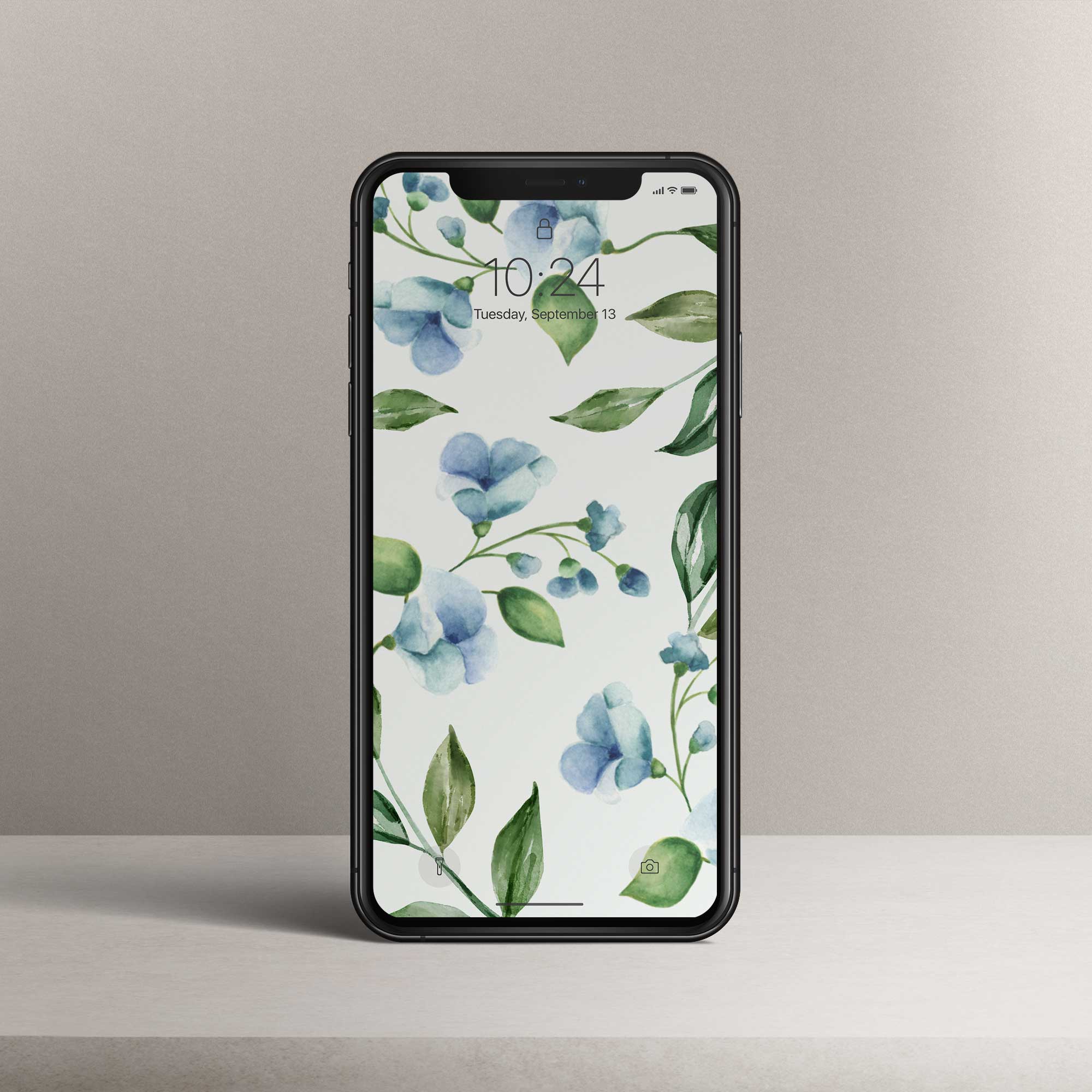 Phone Wallpaper “Blue Flower”