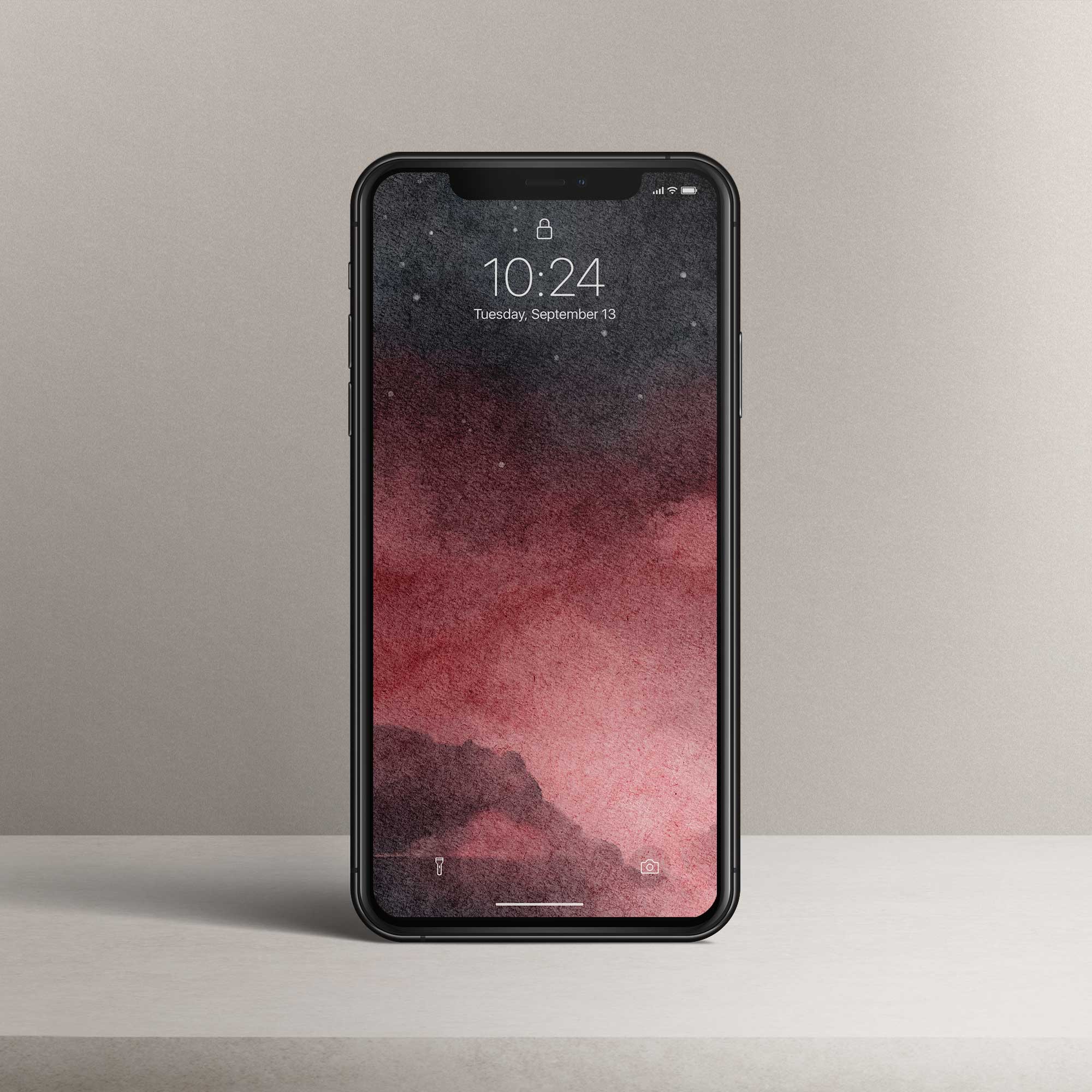 Phone Wallpaper “Red Galaxy”
