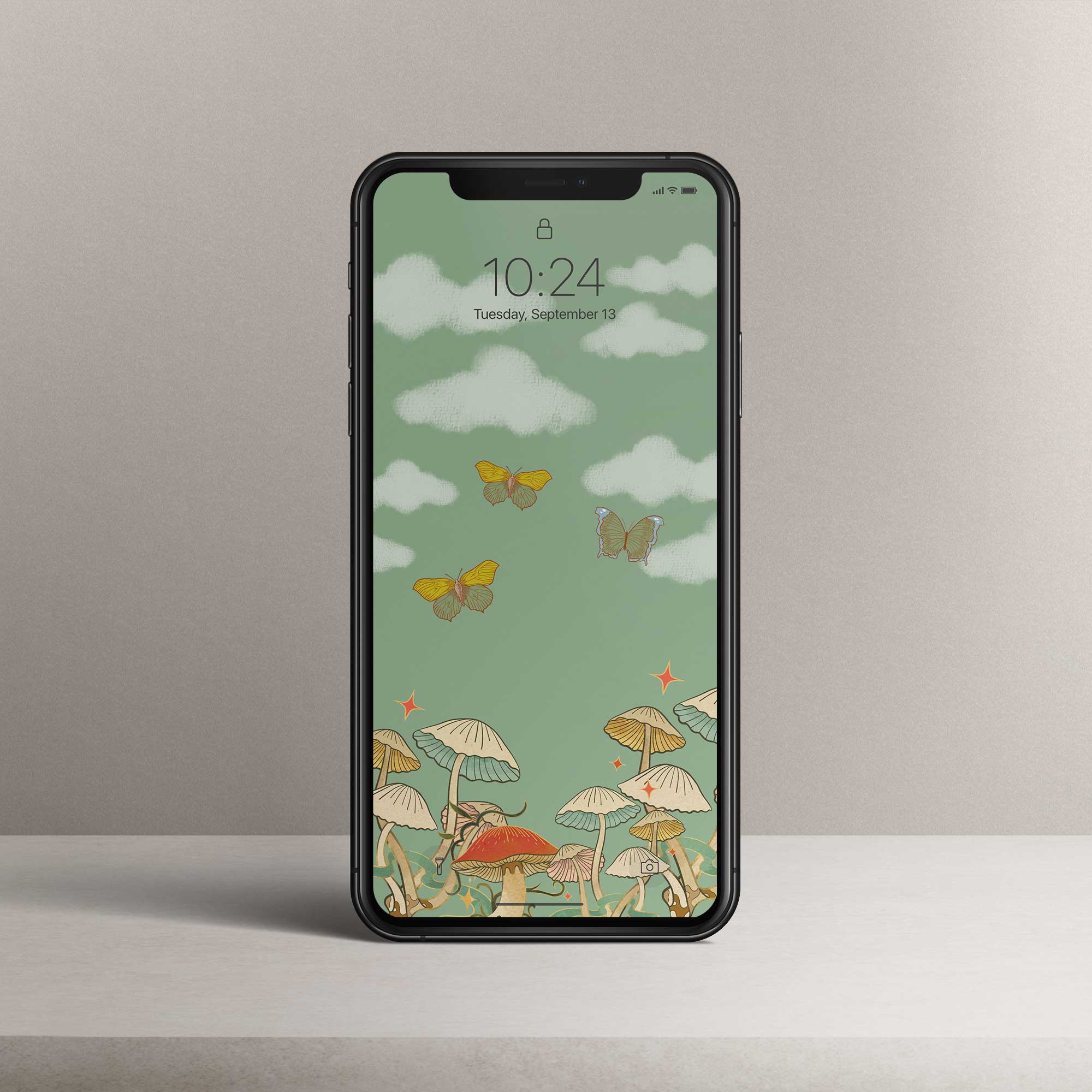 Phone Wallpaper “Vintage Mushroom”
