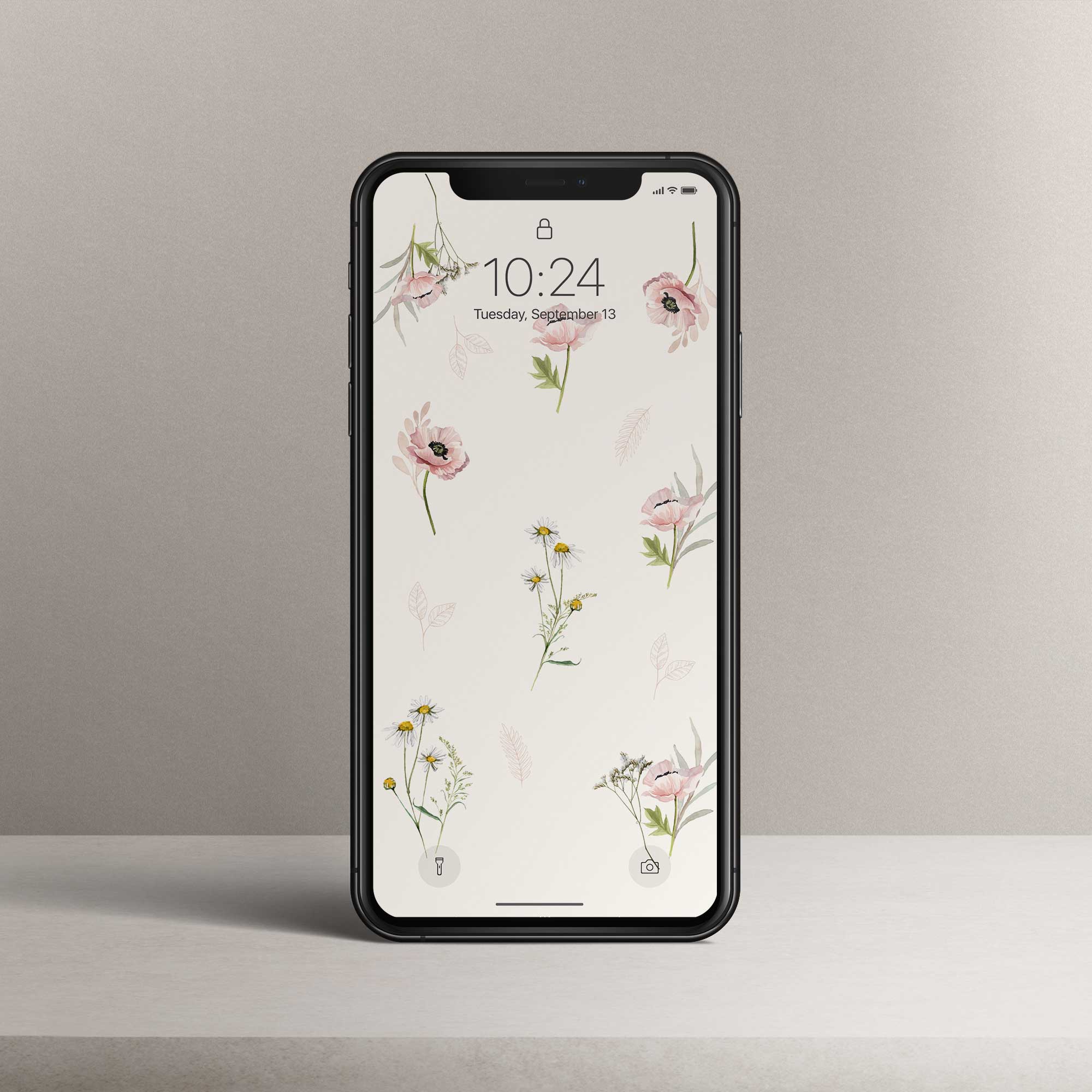 Phone Wallpaper “Watercolor Poppies”