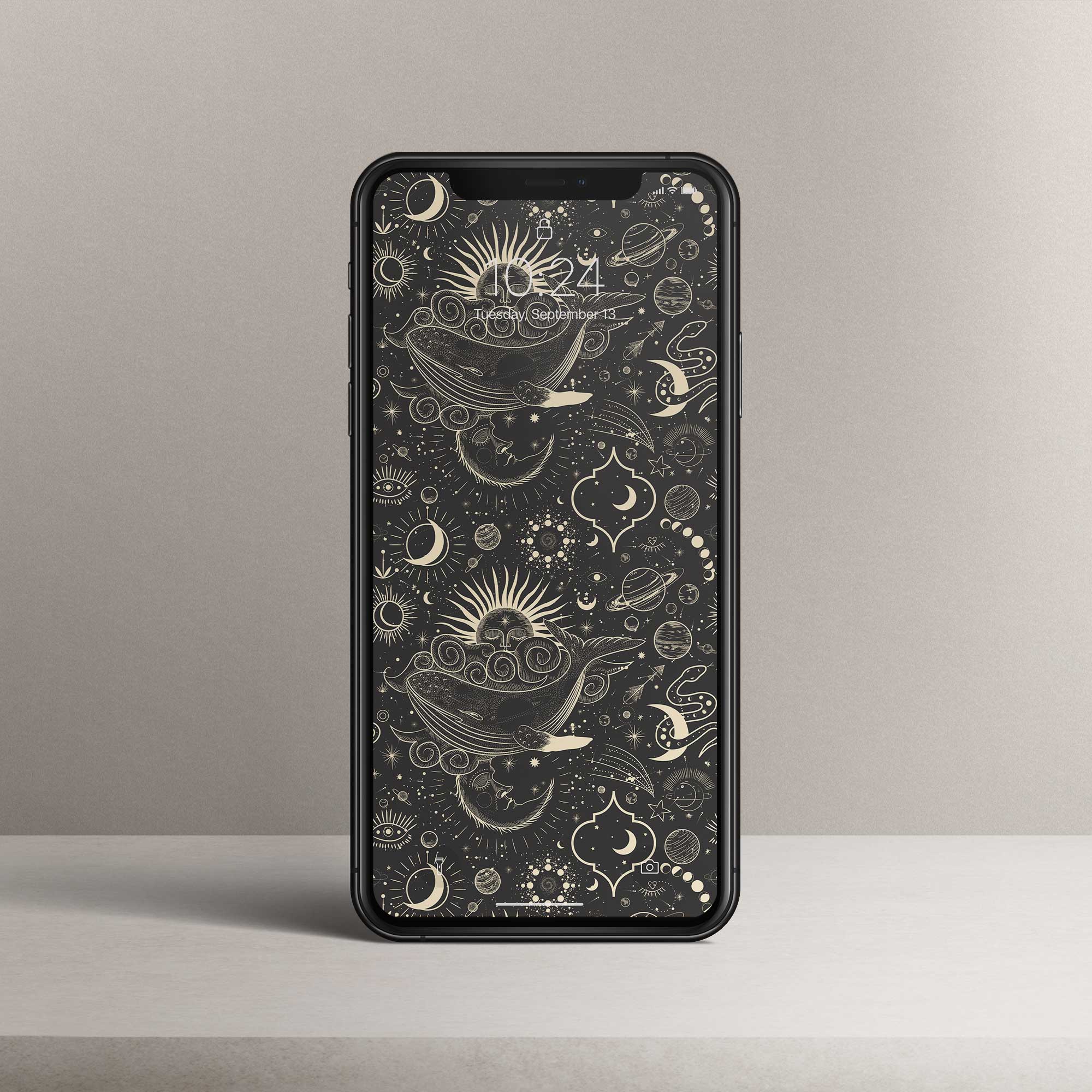 Phone Wallpaper “Whale Pattern”
