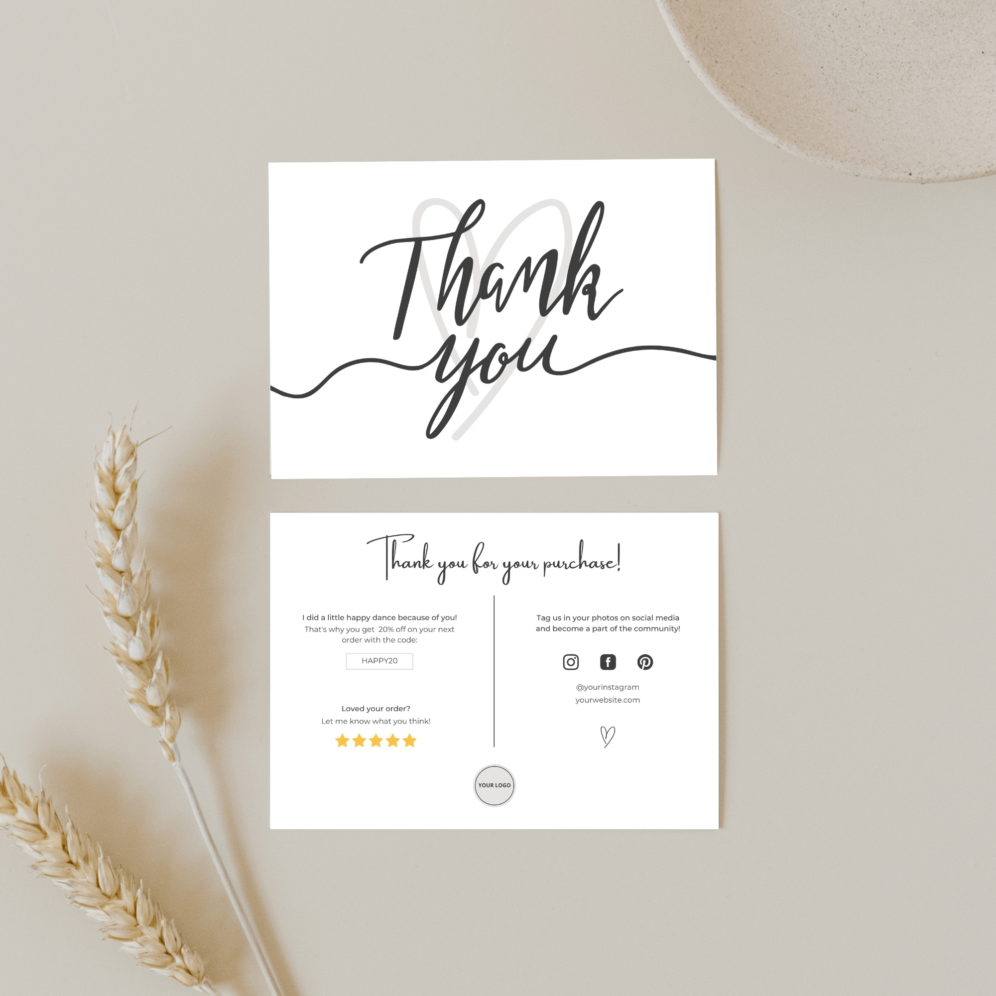 Thank You Card “Amsterdam”