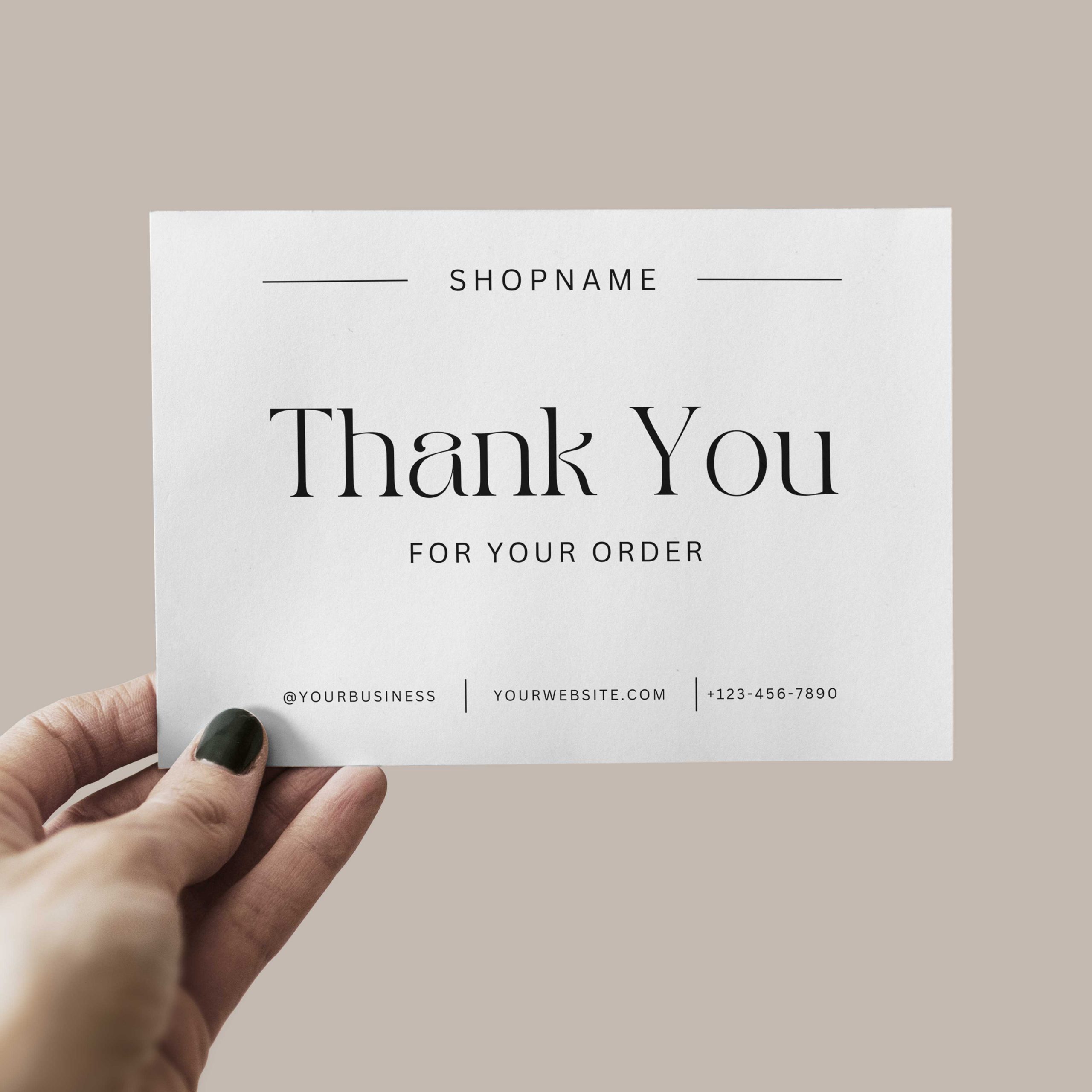 Thank You Card “Pearl”