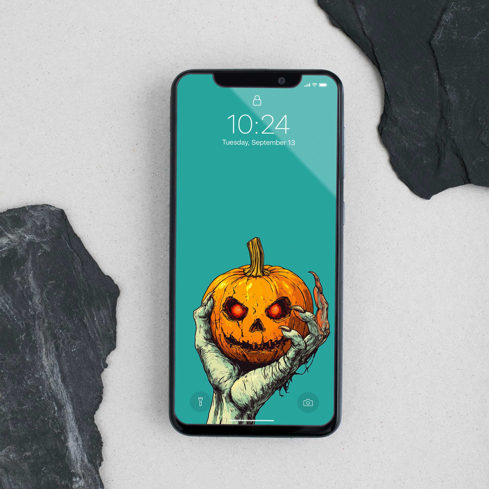 Phone Wallpaper “Pumpkin Hand”